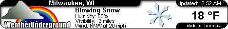 Click for Milwaukee, Wisconsin Forecast